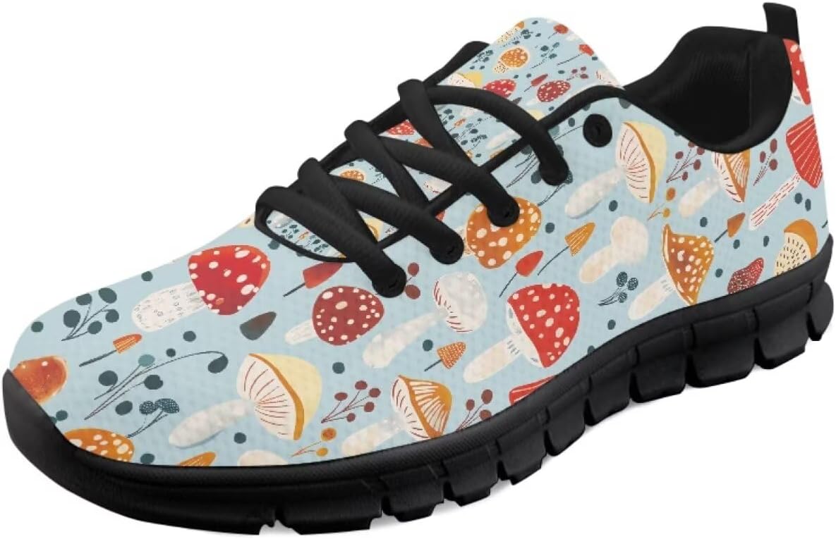 

Унисекс кроссовки для бега для взрослых Готические Y2K спортивные кроссовки Легкие противоскользящие кроссовки для тенниса, ходьбы и фитнеса с черной подошвой Getelinseng