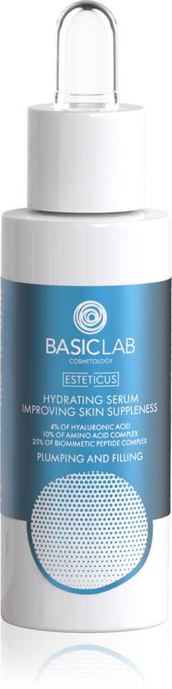 

Сыворотка для заполнения морщин Cosmetology Esteticus с увлажняющим эффектом Basiclab, 4% hyaluronic acid 30 мл