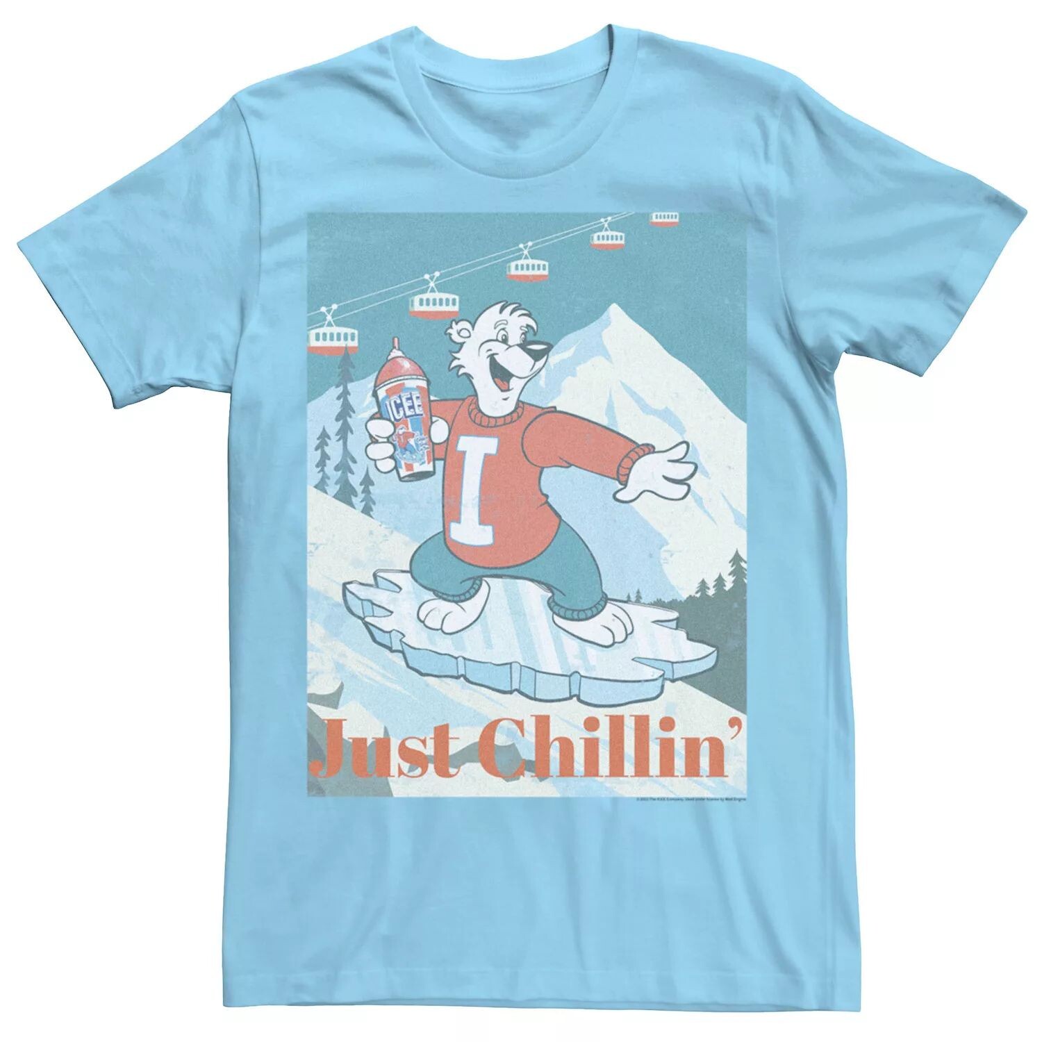 

Мужская футболка ICEE Snowboarding Polar Bear Licensed Character