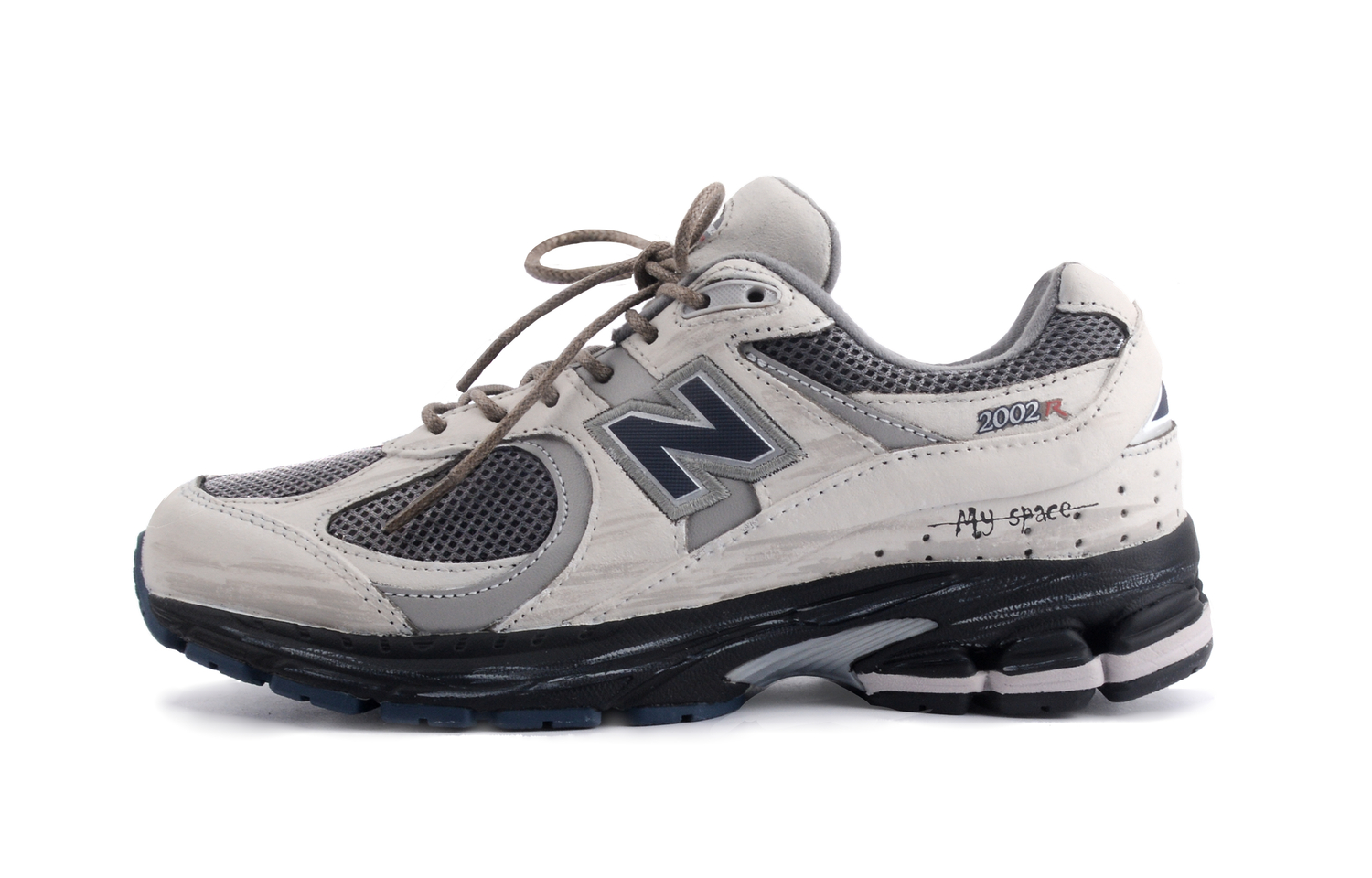 

NB 2002R Амортизация Дышащий Поддерживающий Low top Повседневные кроссовки для бега Unisex New Balance, черный/серый