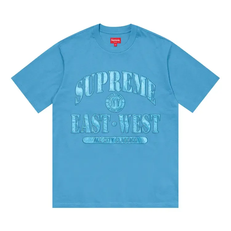Футболка с коротким рукавом Supreme East West, синяя