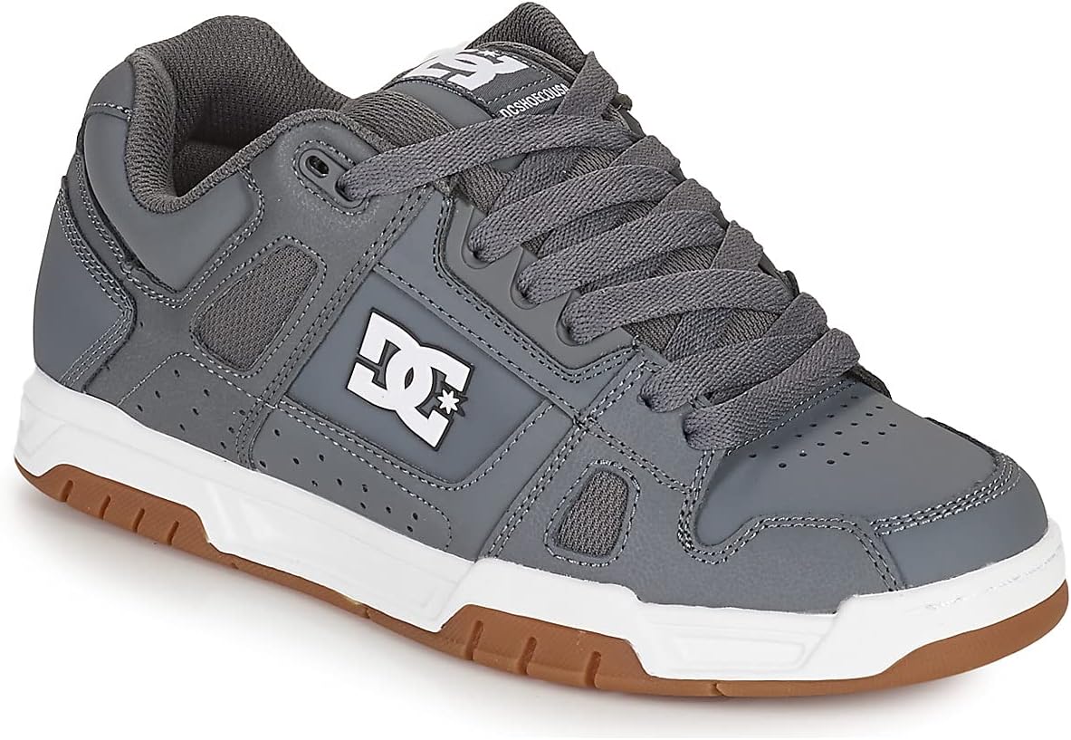 Мужские кеды DC Stag низкие для скейта DC Shoes, серый — фото 2