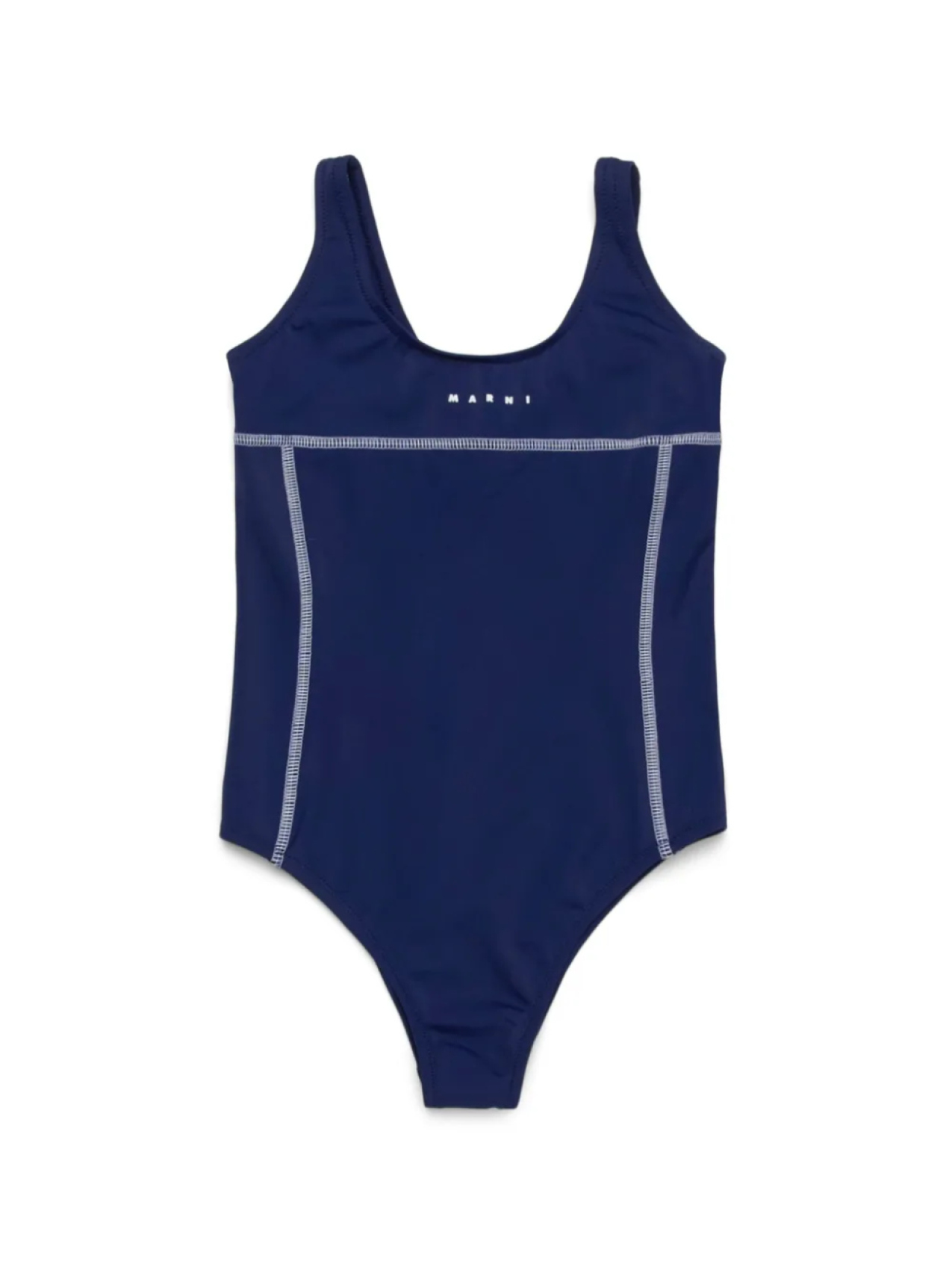 

Marni Kids купальник с логотипом, синий