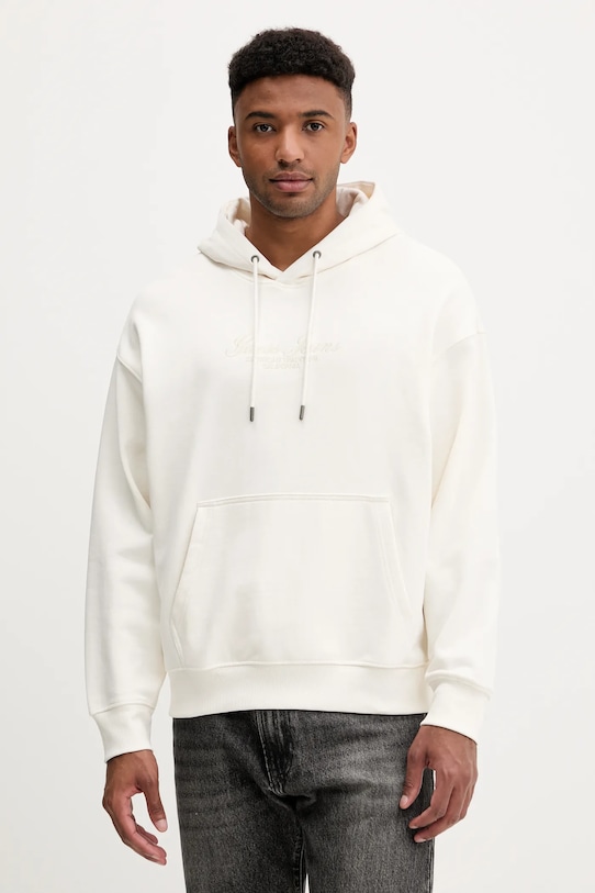 

Хлопковая толстовка Guess Jeans, бежевый