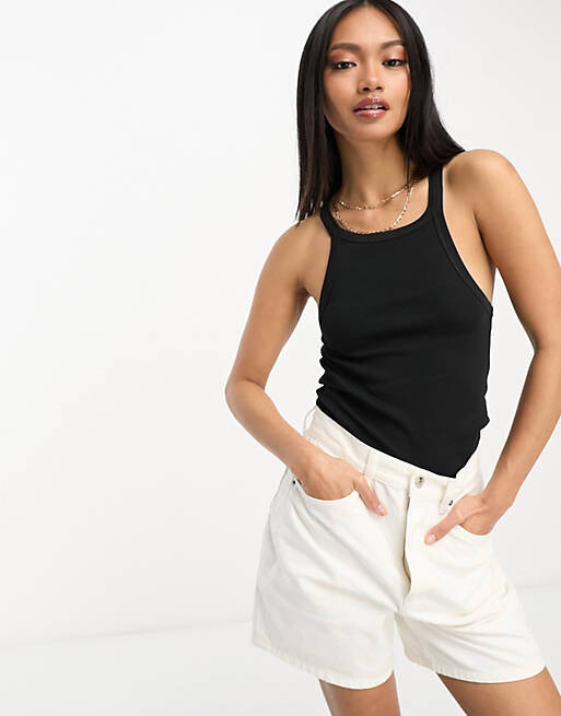 

Черный жилет скинни с бретелями ASOS DESIGN