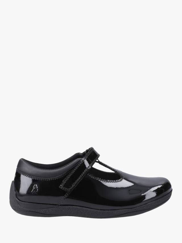 

Детские школьные туфли Caitlin T-Bar Senior Custom Fit из лаковой кожи Hush Puppies, Black