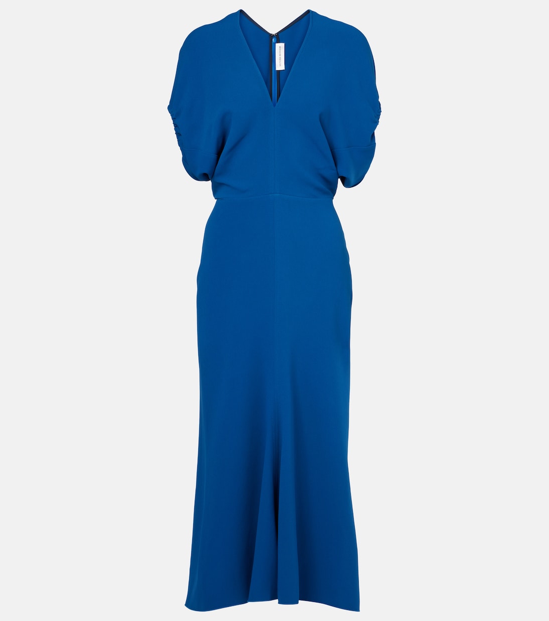 

Платье миди из креп-сатина Victoria Beckham, Sapphire Blue