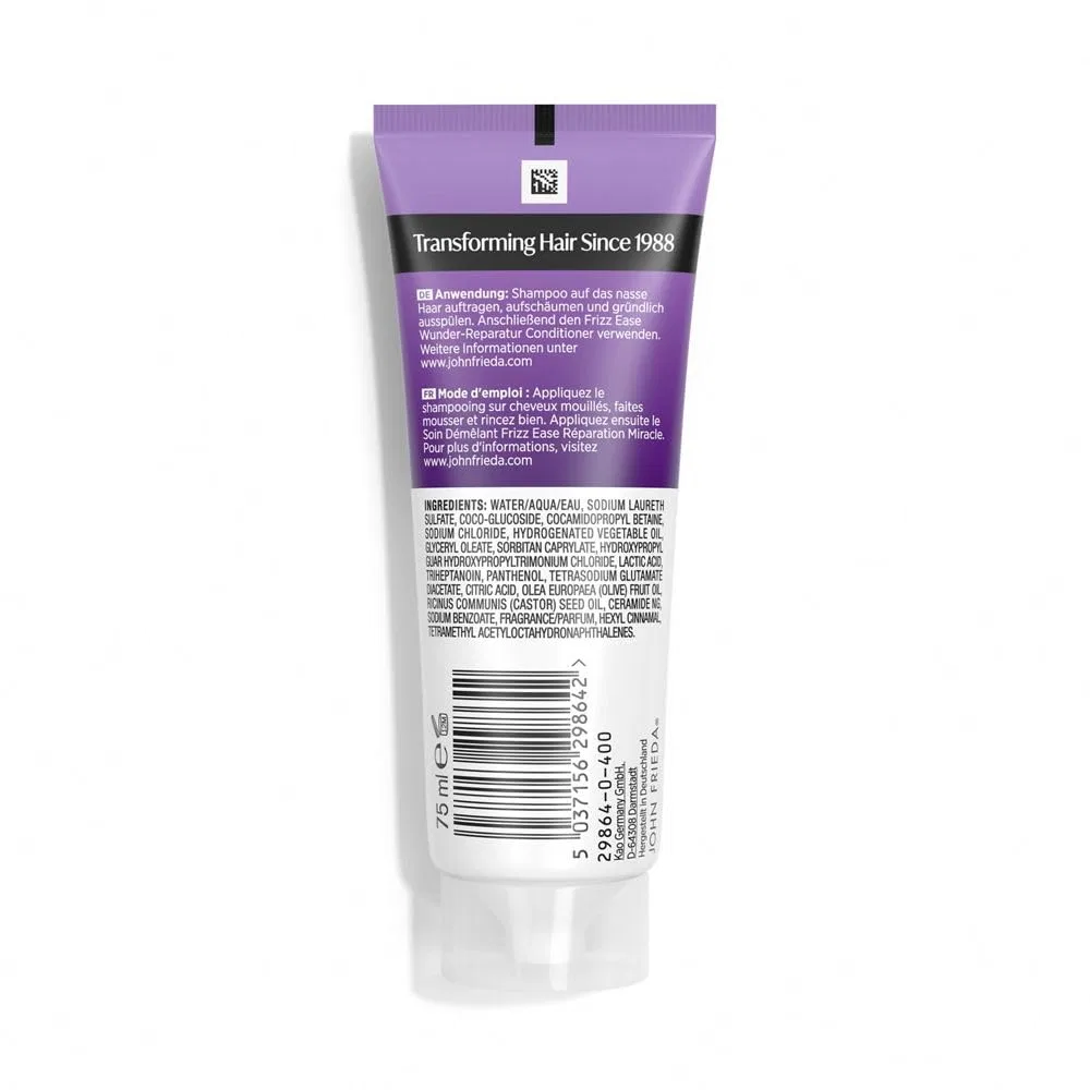 Шампунь John Frieda Frizz Ease Miracle Repair для поврежденных волос, 75 мл John Frieda — фото 2