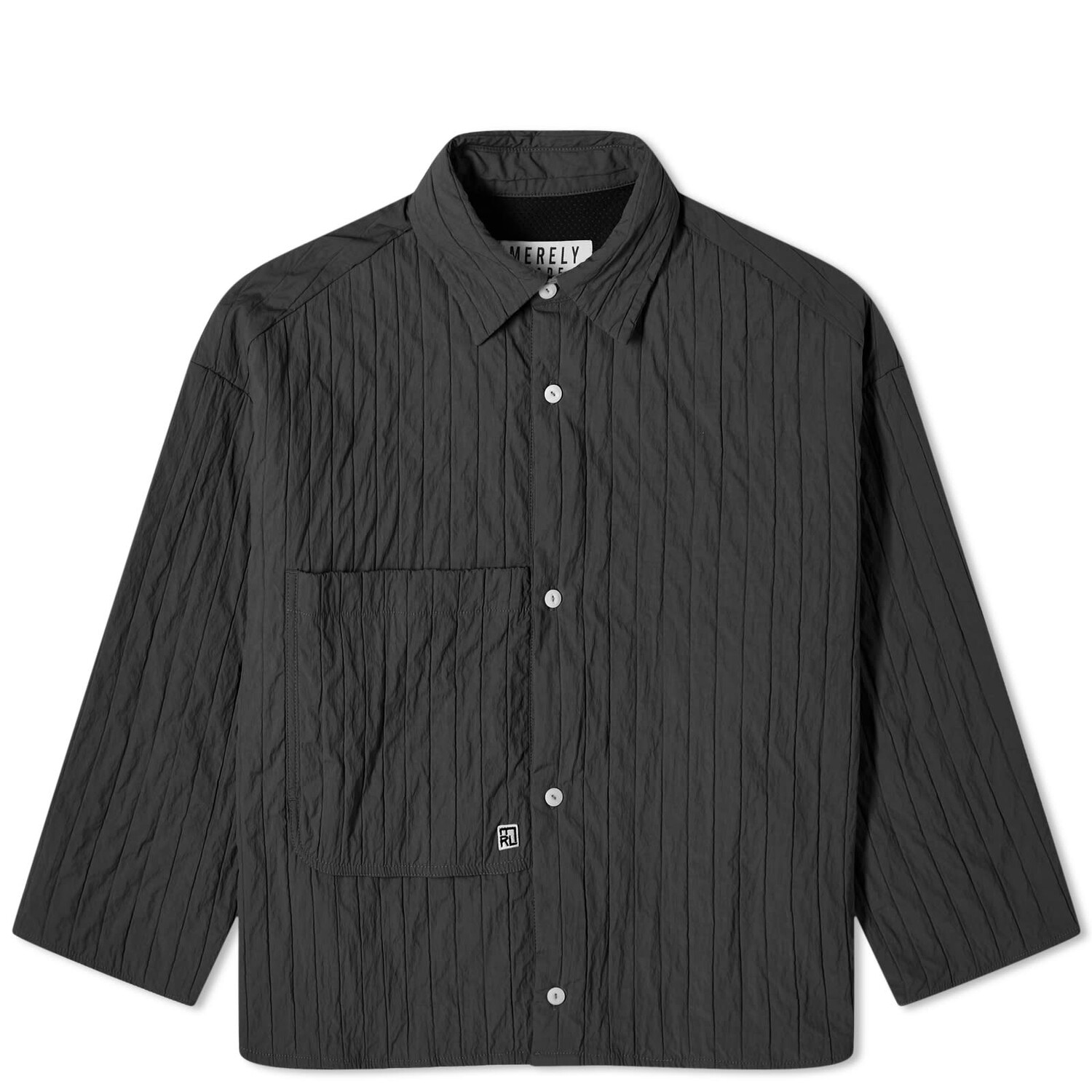 

Рубашка Merely Made Quilted Boxy Overshirt, черный