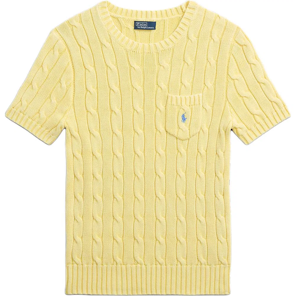 Футболка из хлопка Polo Ralph Lauren, Lemon