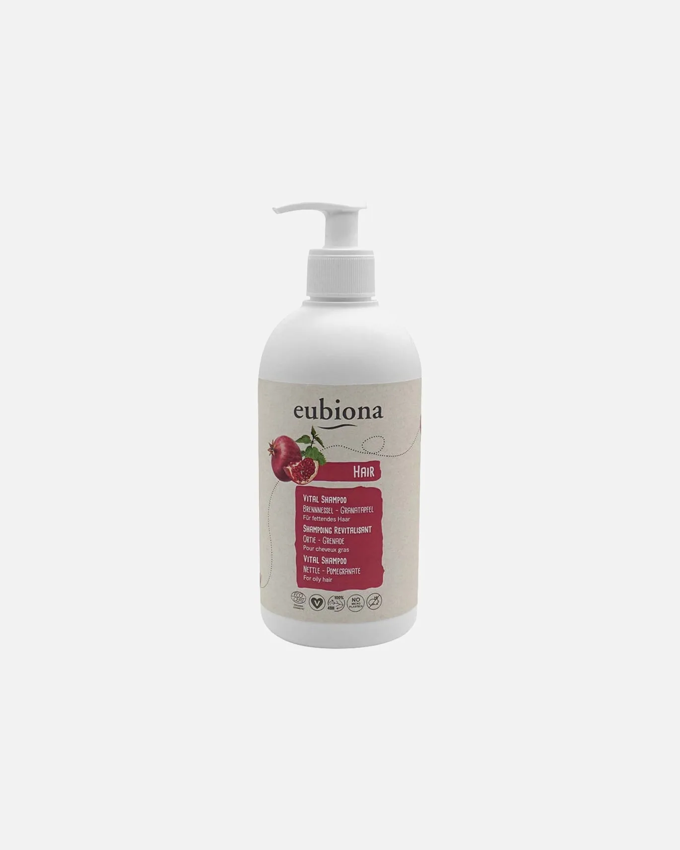 Шампунь vital-shampoo - крапива-гранат Eubiona, 500 мл