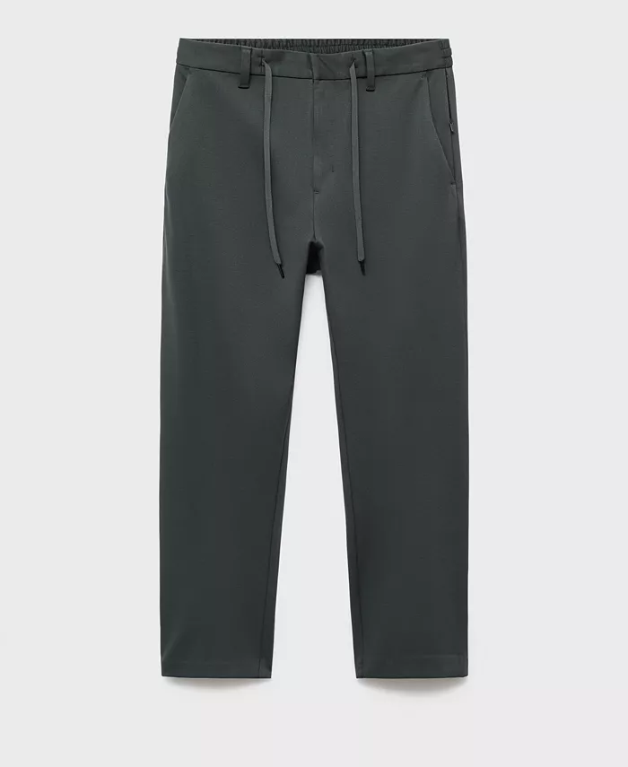 

Мужские эластичные брюки Slim-Fit Mango, зеленый