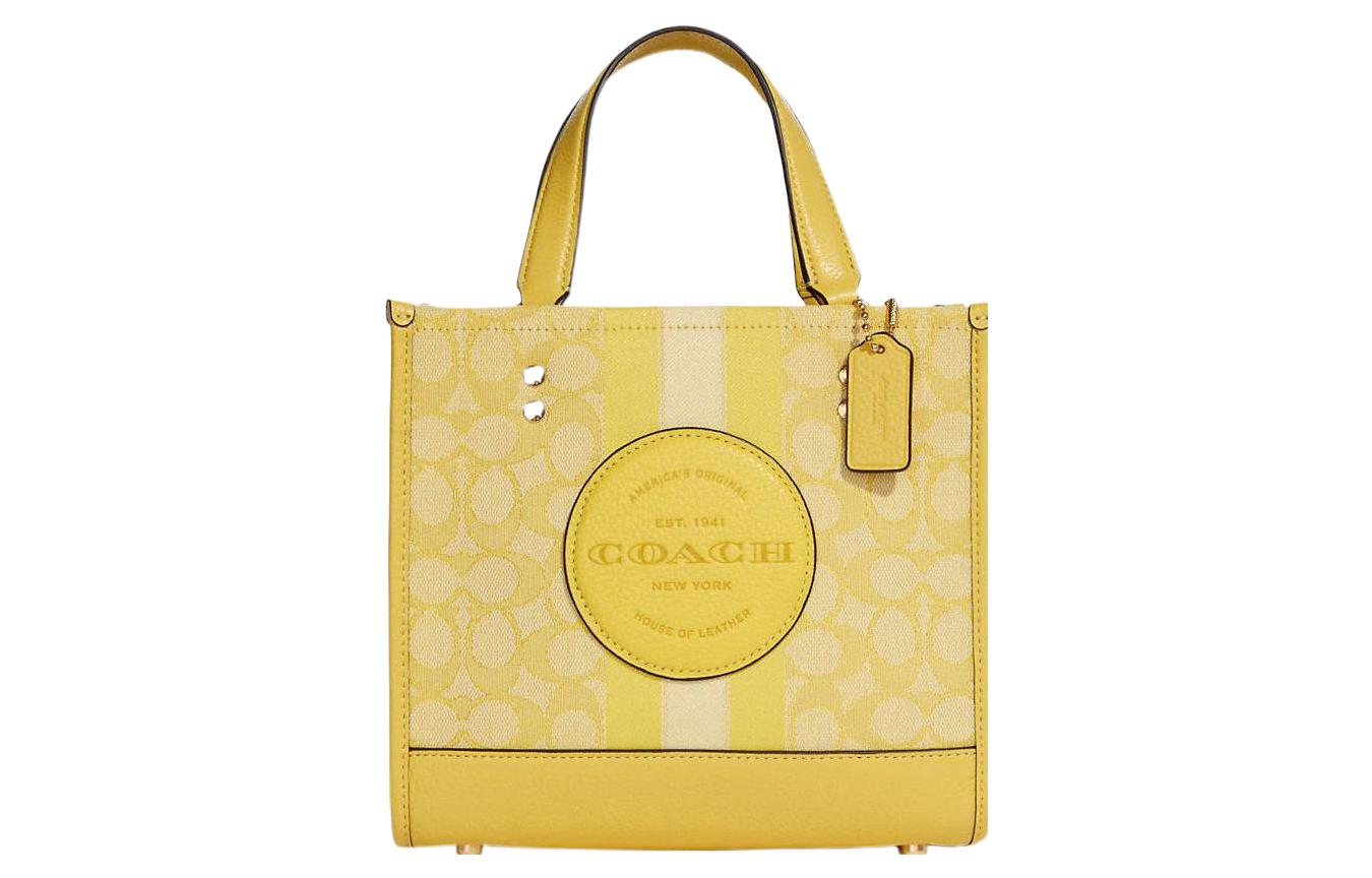 

Сумка-шоппер Dempsey из кожи и жаккардовой ткани, шоппер, сумка, сумка через плечо, кроссбоди Trumpets для женщин COACH, basic set (bag+dust bag)