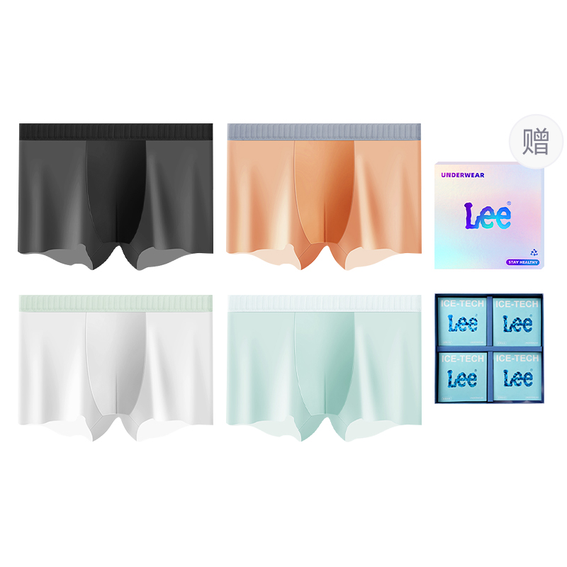 

Классические 101 Underpants мужские боксеры 4 шт Lee, оранжевый