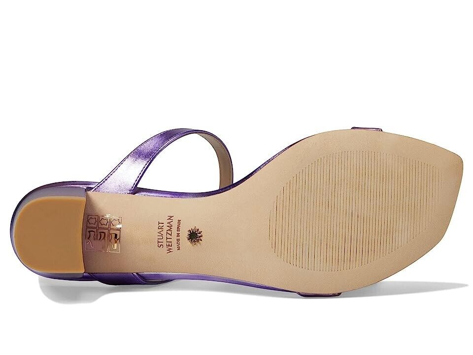 Сандалии Stuart Weitzman Aleena 50 Женские 6,5 Фиолетовый Квадратный носок Блок каблук KHD843 — фото 3