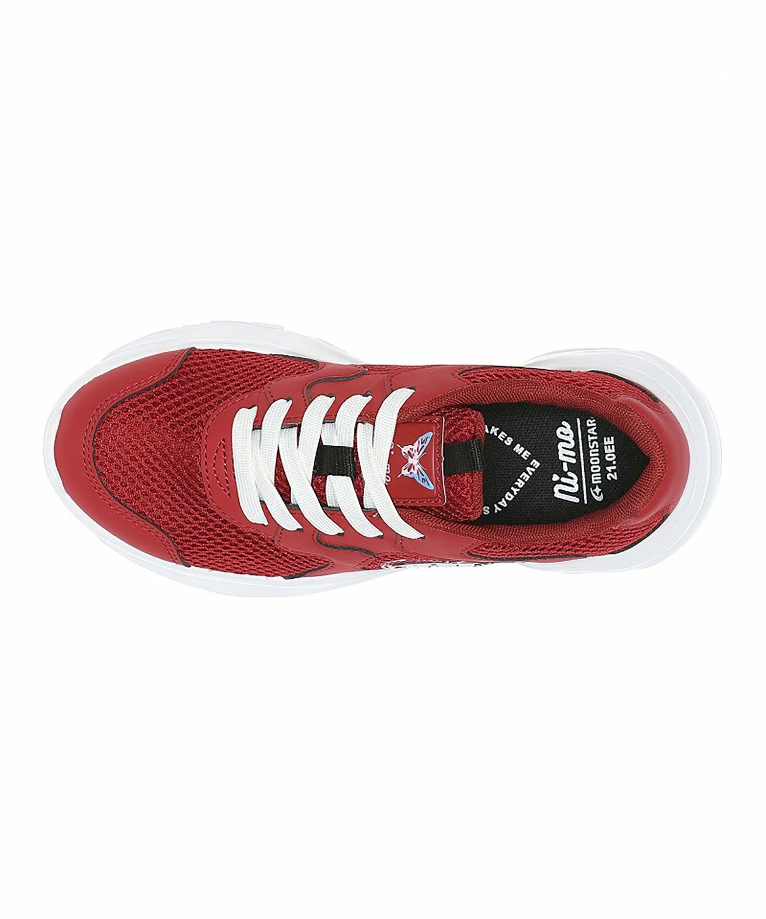 Детские кроссовки MoonStar NM J143 красного цвета для девочек Ni-Mo, Red — фото 3