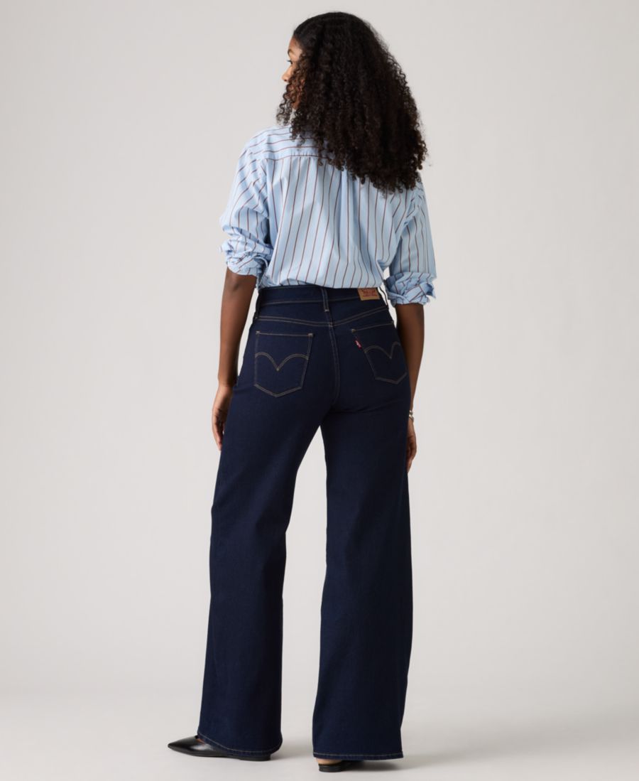 Женские джинсы 318 Shaping Stellar-Stretch Wide-Leg Jeans, длина штанин 30 дюймов Levi's, Darkest Sky — фото 3