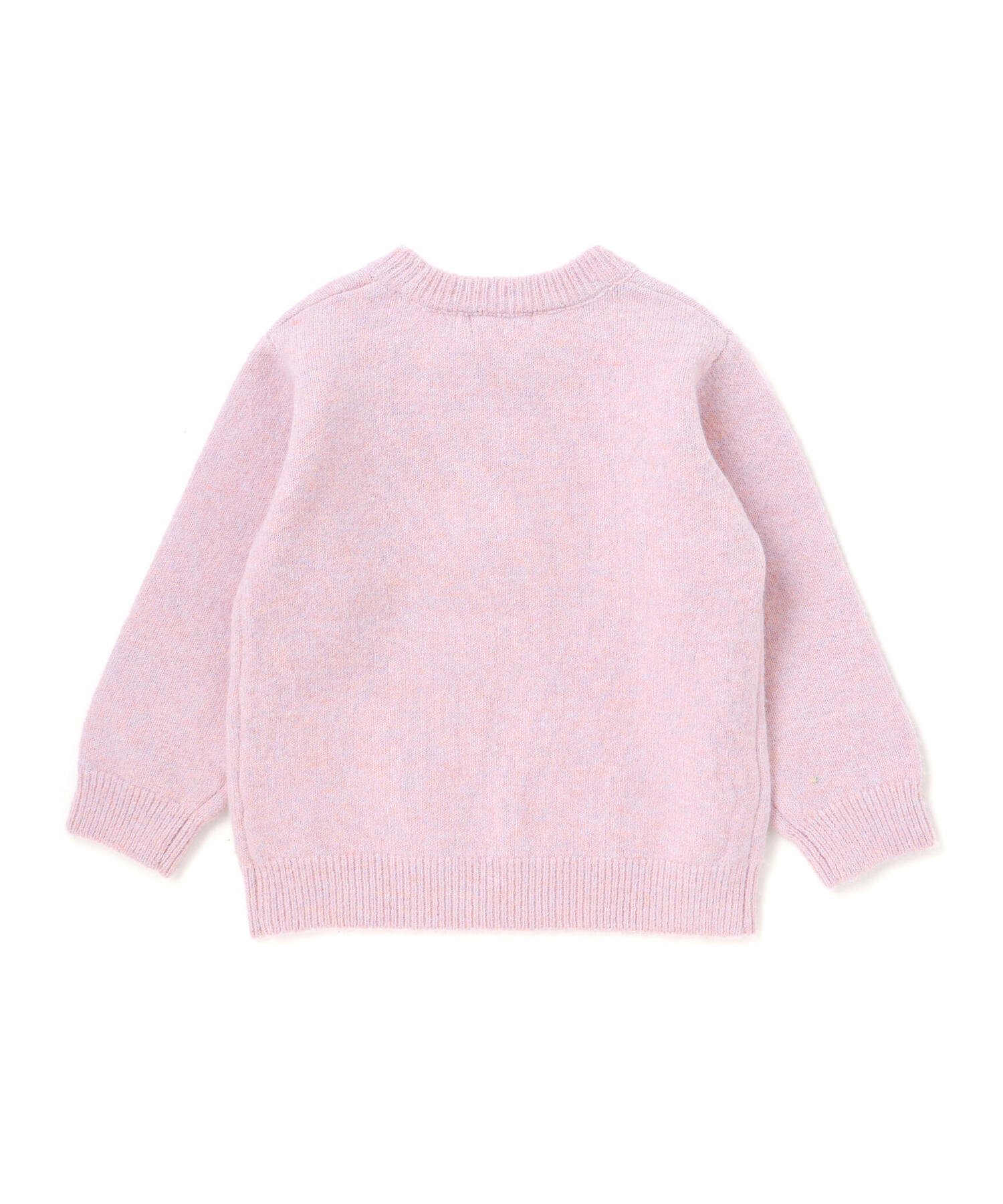 Вязаный топ с изображением лошади и кошки (80-130 см) SLAP SLIP, Pink (cat) — фото 3