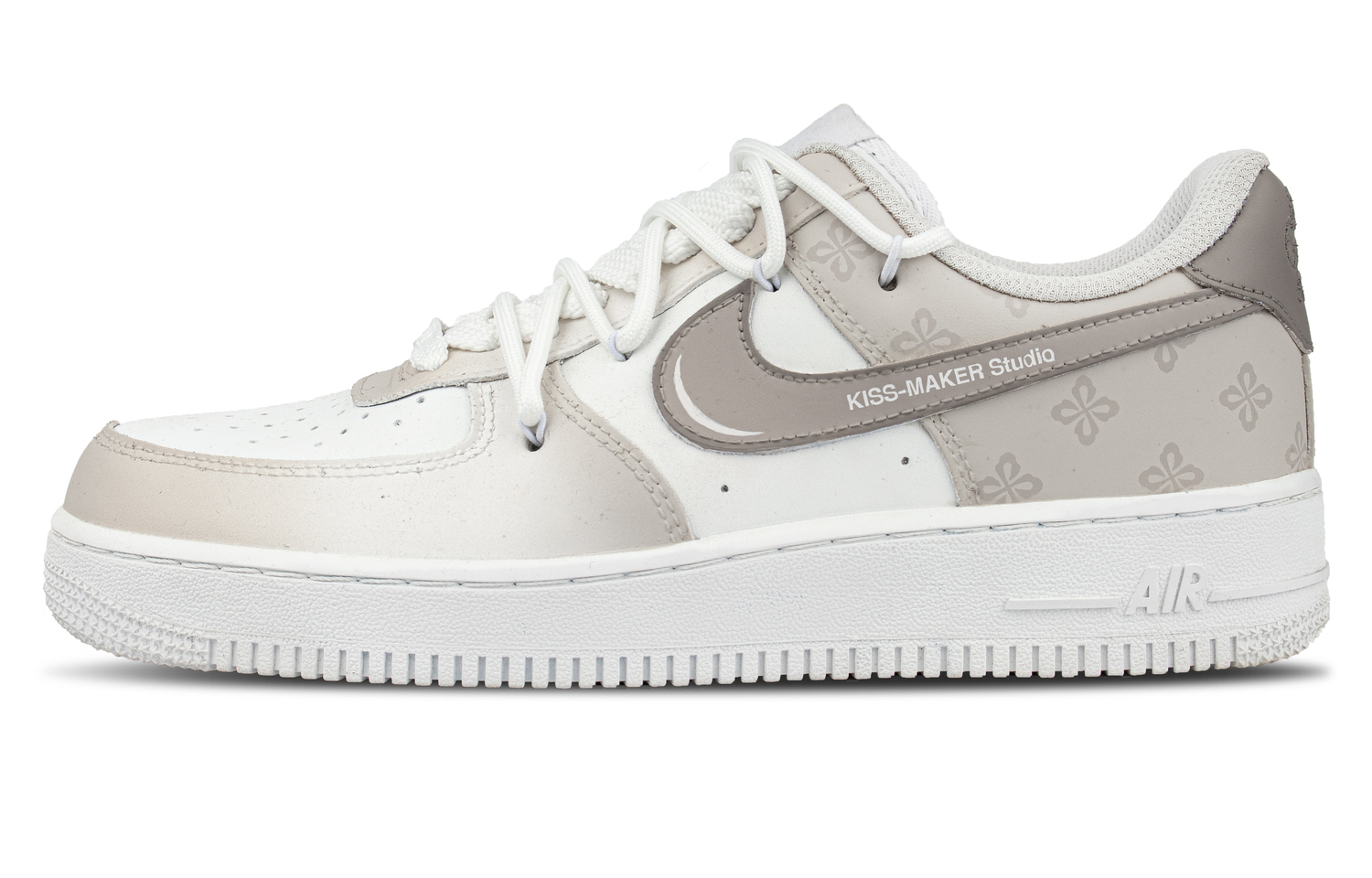 

Air Force 1 Кожаные кроссовки с полным покрытием, термоамортизацией и низким верхом для скейтбординга, Unisex Nike, белый