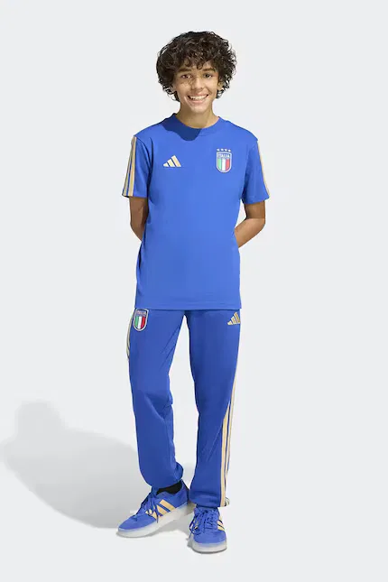 Футболка детская с коротким рукавом Adidas Performance, синий — фото 4
