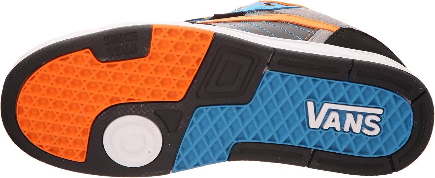 Мужские кроссовки Vans Kilson, Black / Grey / Orange — фото 3