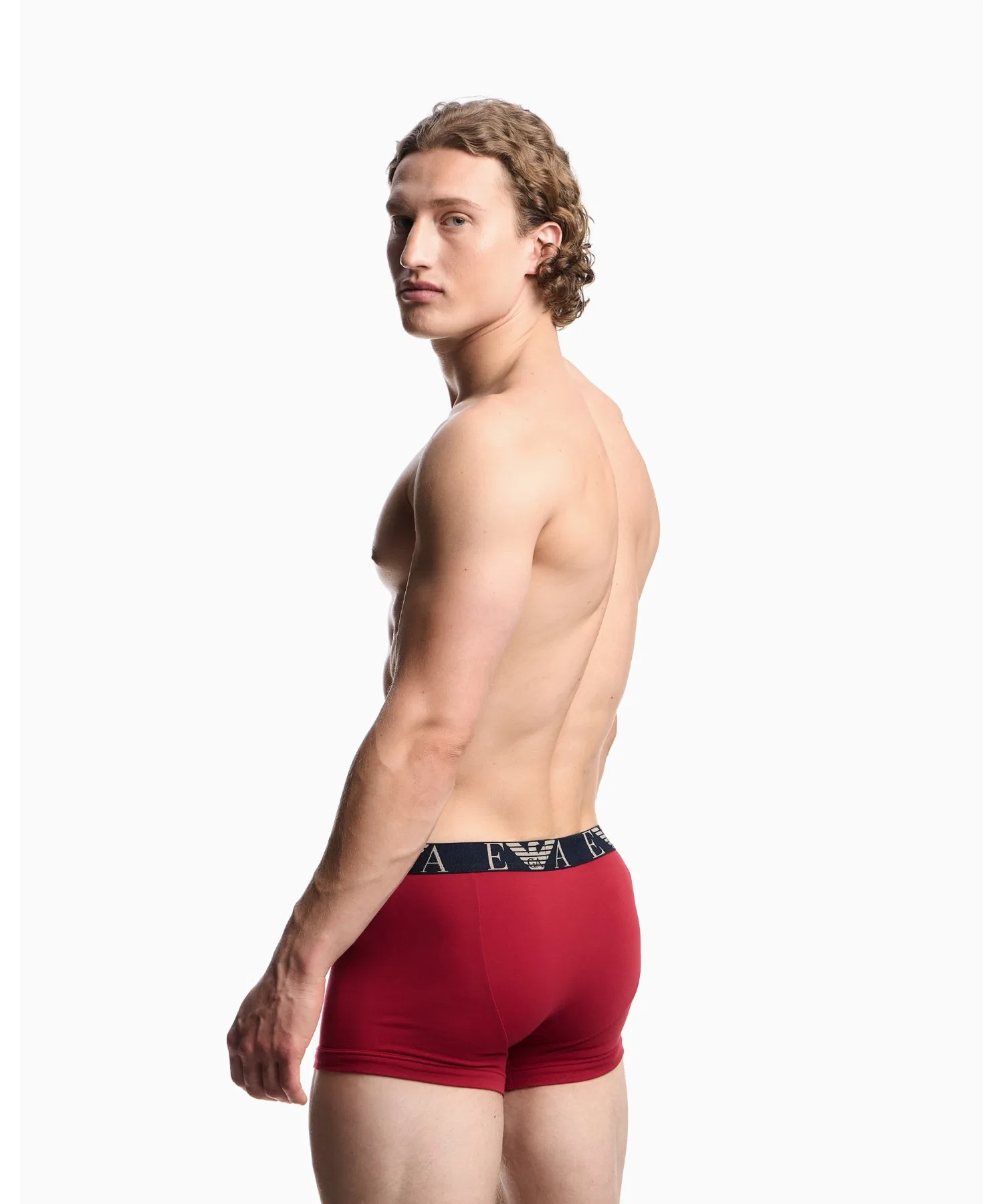 <Эксклюзивно онлайн> [Emporio Armani] Боксерские шорты, комплект из 3 штук, с поясом с логотипом — фото 3