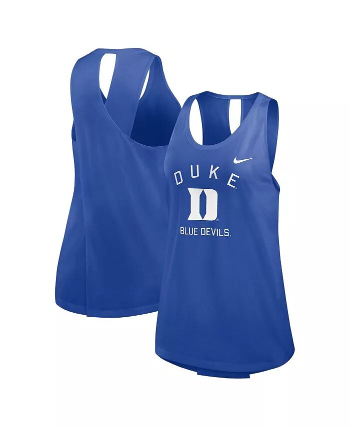 

Женская майка Royal Duke Blue Devils Primetime с открытой спиной Nike