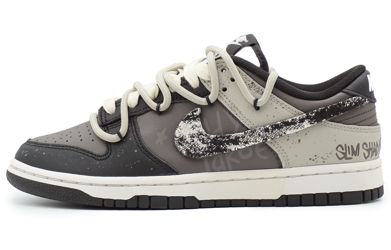 

Кроссовки Nike Dunk Skateboard Shoes Men Low-Top Black/Beige/Brown