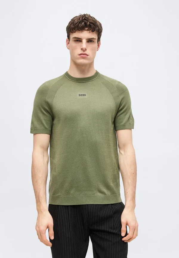 Бесшовная базовая футболка для тура Boss, Olive — фото 3