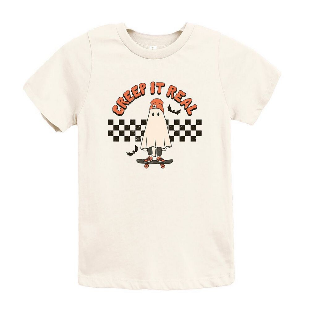 

Молодежная футболка Creep It Real для скейтборда с короткими рукавами и рисунком The Juniper Shop, цвет Cream