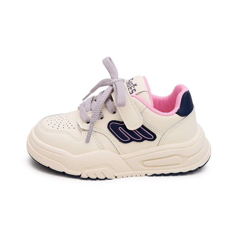 

Детские кроссовки для скейтбординга с амортизацией от ударов и низким верхом Budding, бежевый/розовый