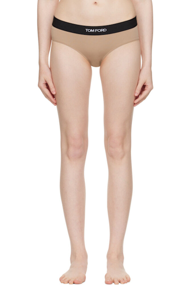 

Бежевые фирменные трусы из модала TOM FORD