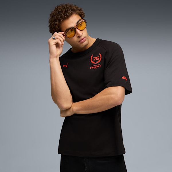 

Мужская свободная футболка Formula 1 75 Years Puma, черный