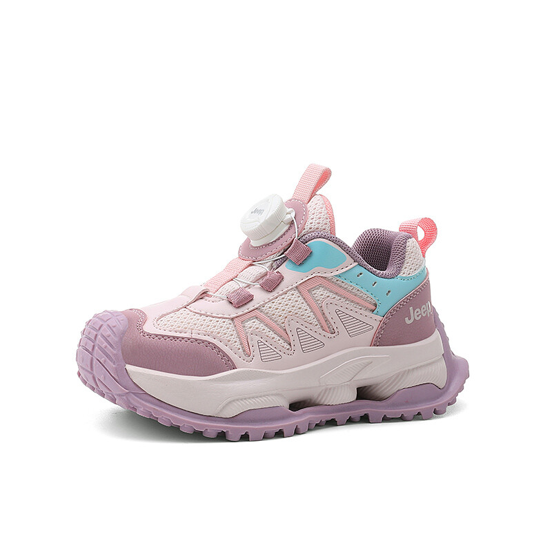 Кроссовки Jeep Kids Outdoor Shoes Kids Low-top Pink/Blue, цвет Begonia Pink — фото 2