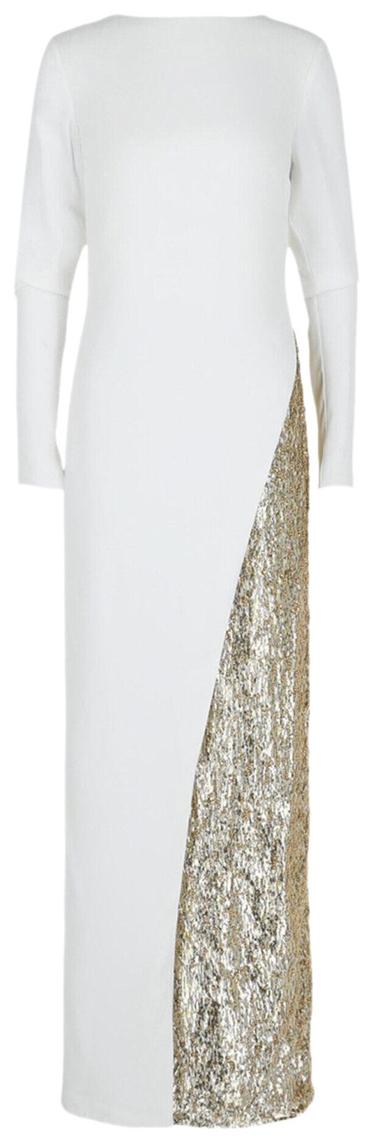 

Платье Givenchy с металлическими пайетками, белый