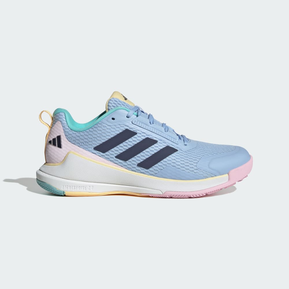 Кроссовки Adidas Novaflight 2 Indoor Shoes, цвет Glow Blue/Shadow Navy/Core Black