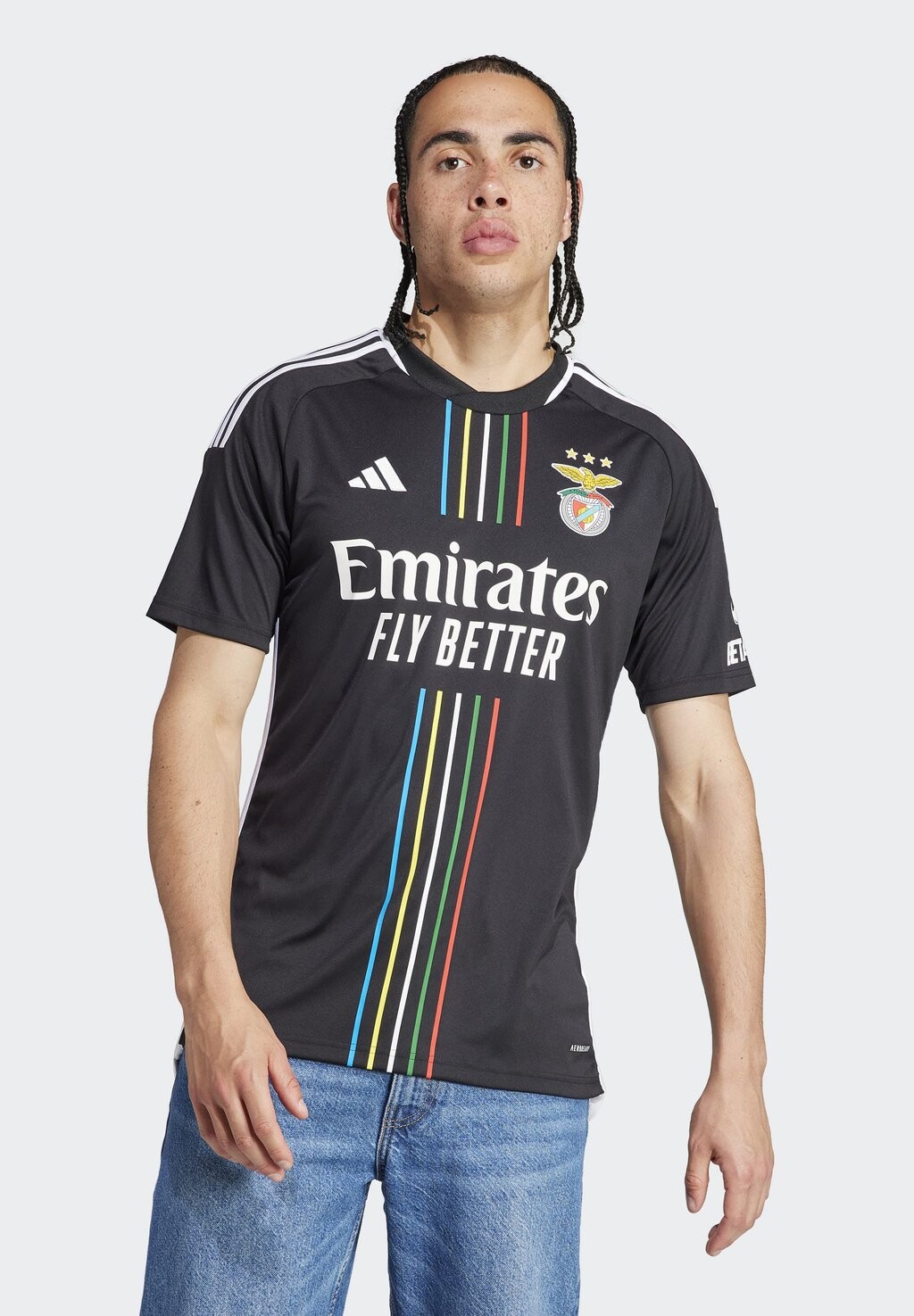 

Футболка с принтом Benfica Lissabon Away Adidas, черный