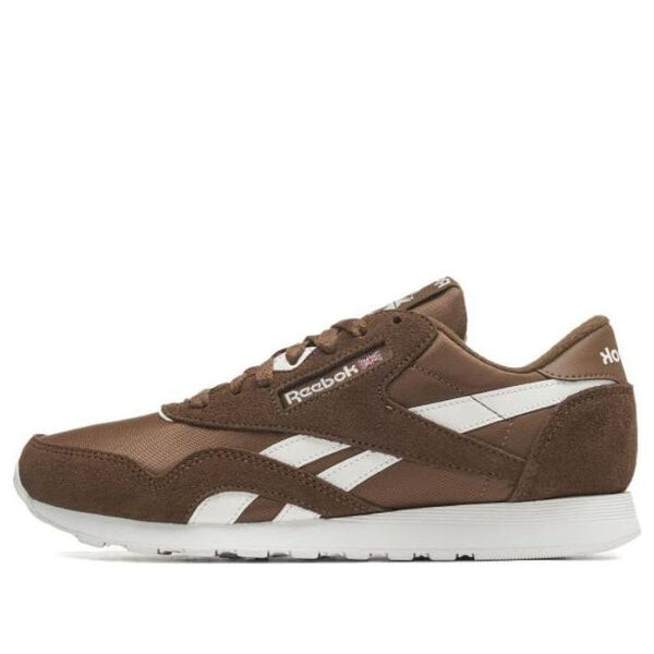 

Кроссовки classic nylon 'brown' Reebok, коричневый