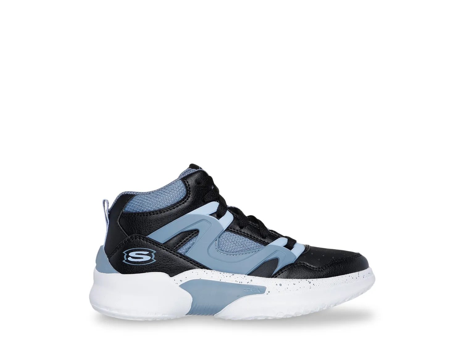 Кроссовки Skechers Court Hype Sneaker - Kids', черный/синий/белый — фото 3