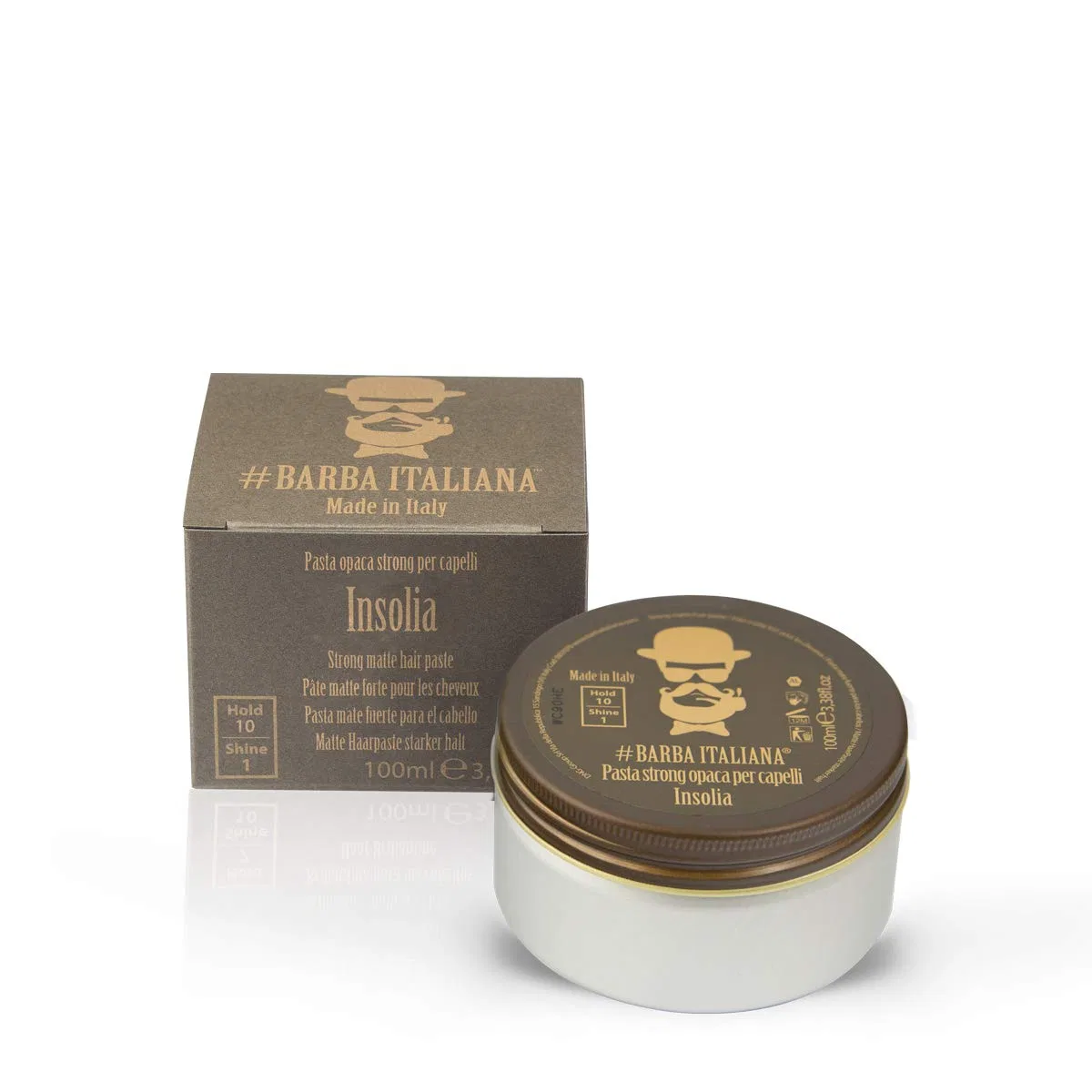 Матовая моделирующая паста для волос Insolia Strong 100 мл от Barba Italiana Barba Italiana