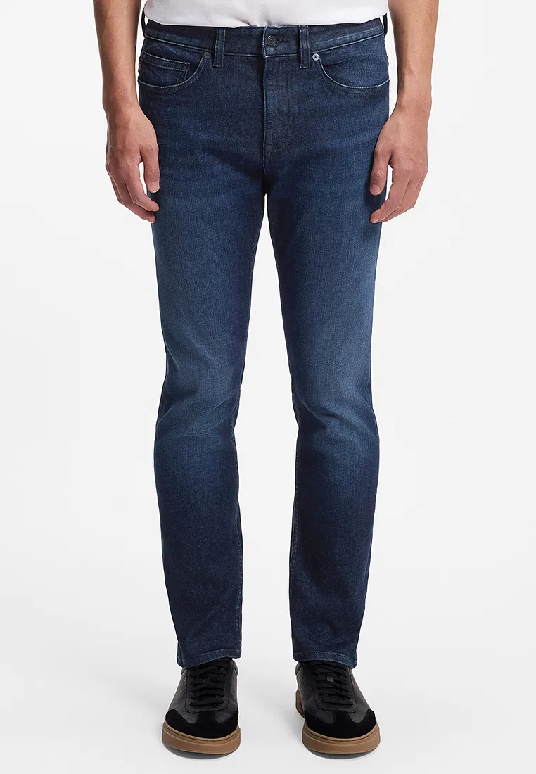 Джинсы slim fit, BOSS Orange, DELAWARE, темно-синий