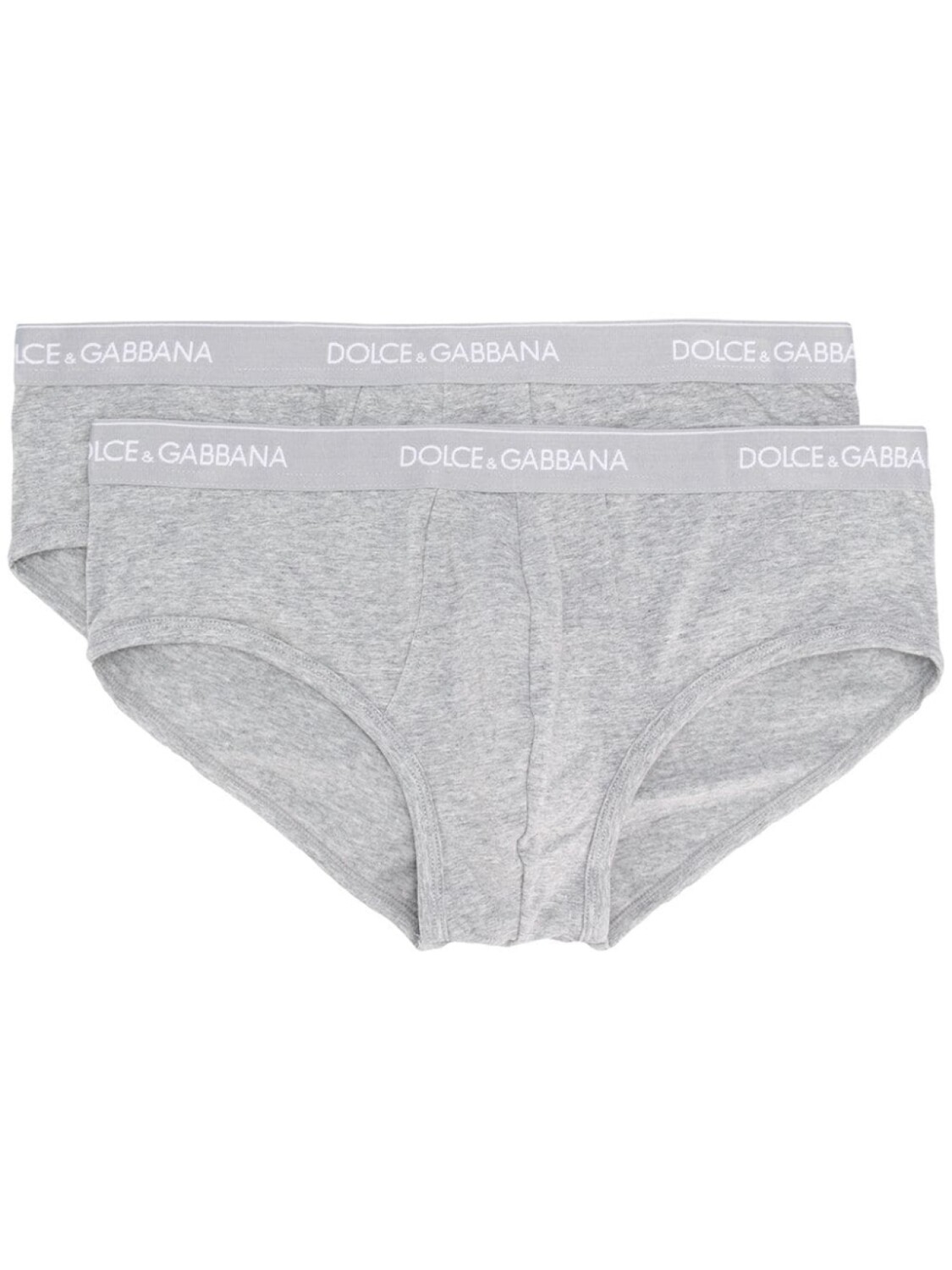 

Dolce & Gabbana комплект из двух трусов-брифов с логотипом, серый