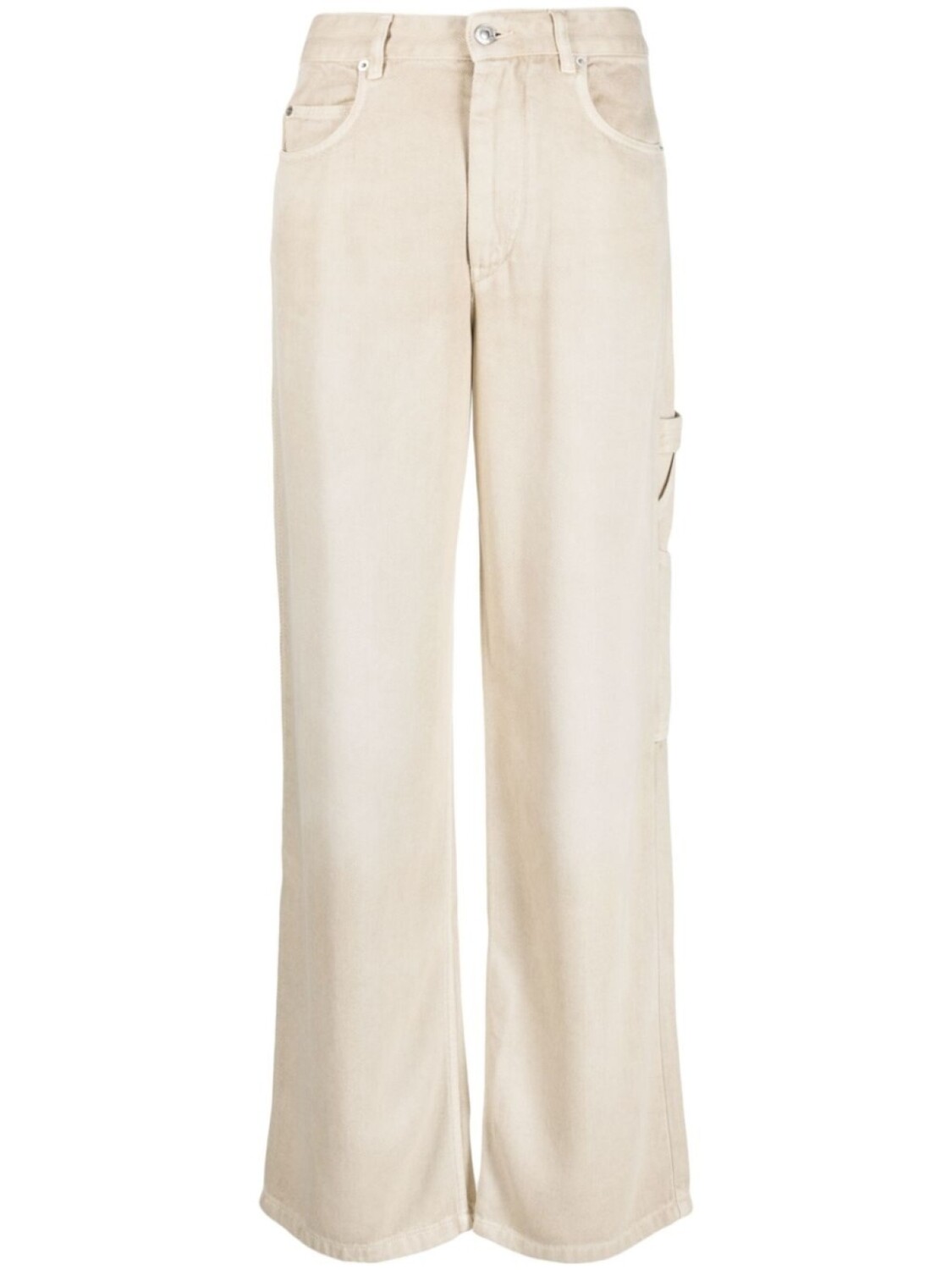 

Marant Étoile Mara straight-leg jeans, нейтральный цвет