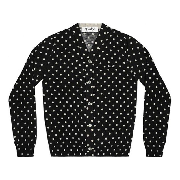 

Кардиган COMME des GARCONS PLAY Polka Dot Cardigan Black Emblem 'Black' AZ-N038-051-1, черный