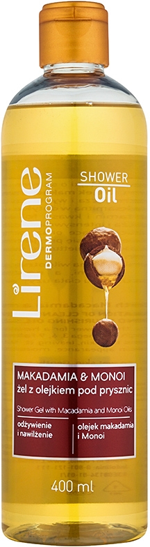 

Масло для душа с маслом макадамии и монои увлажняющее масло для душа Lirene, 400 мл