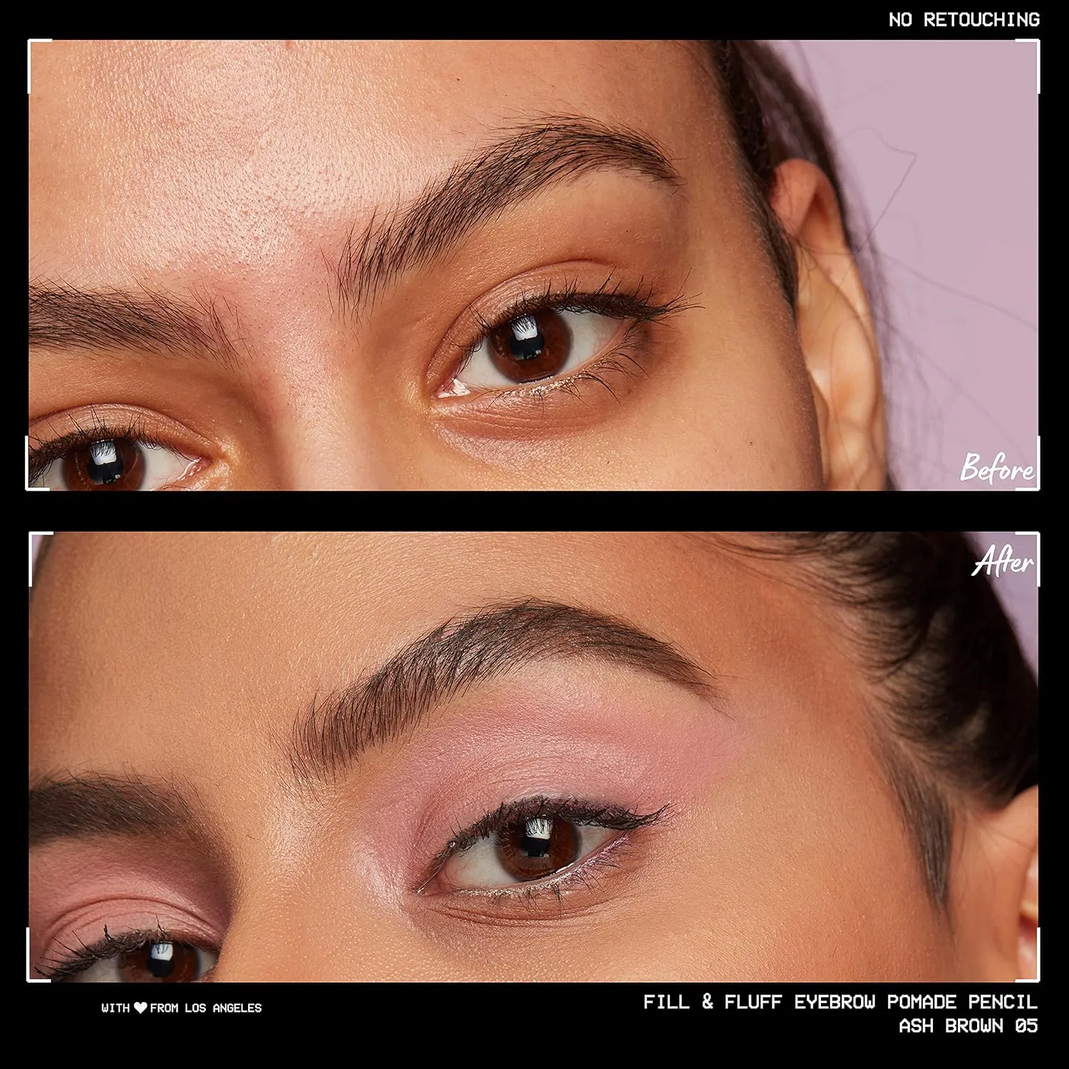 Карандаш для бровей NYX Professional Makeup Fill & Fluff, оттенок Ash Brown — фото 4