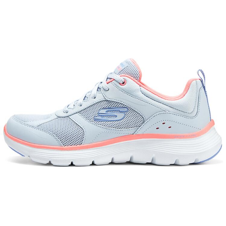 

Кроссовки женские с низким верхом, синие/белые Skechers