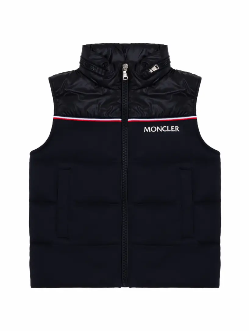 

Комбинированный жилет Peter Moncler, тёмно-синий