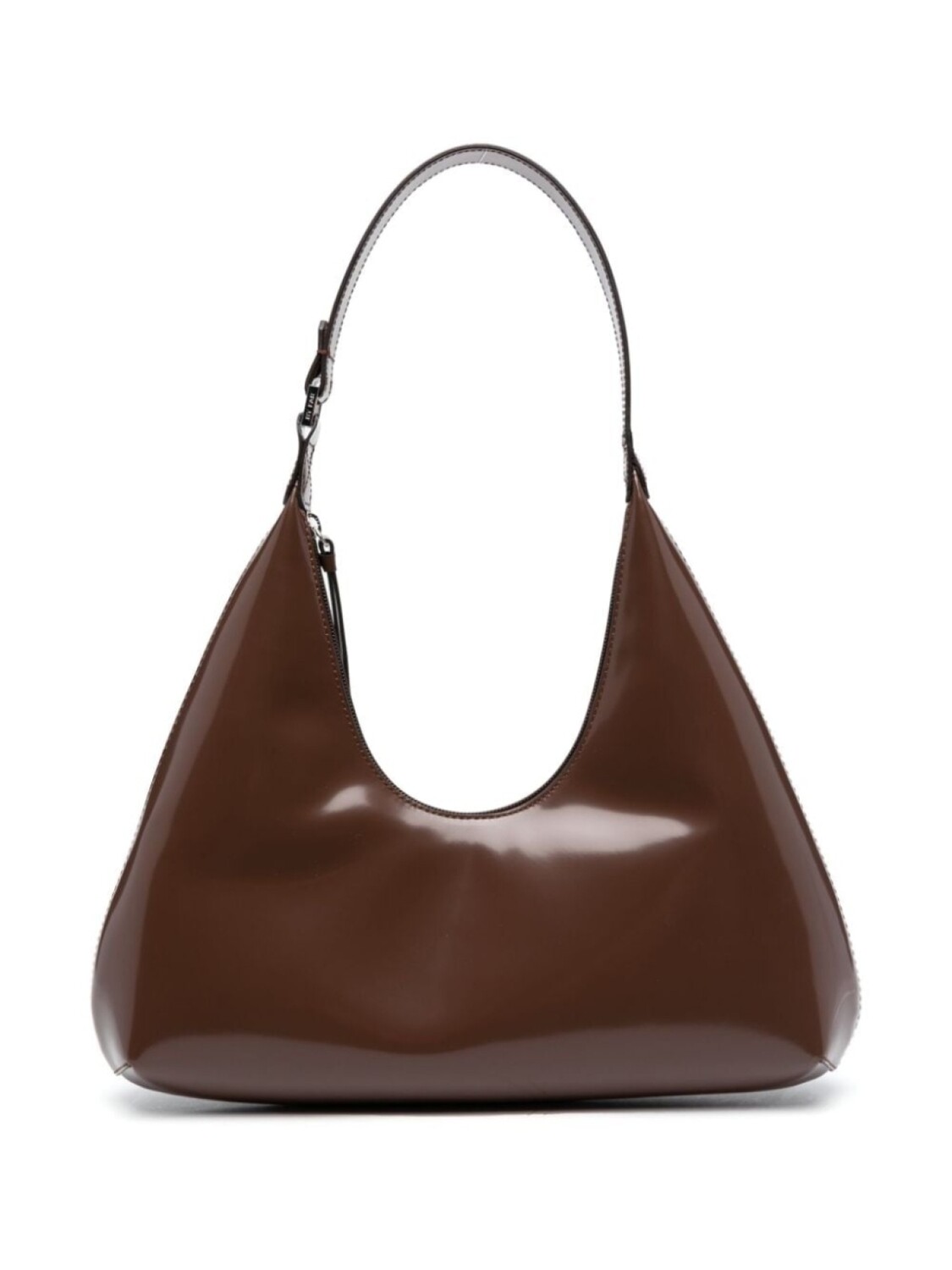

BY FAR Amber leather shoulder bag, коричневый