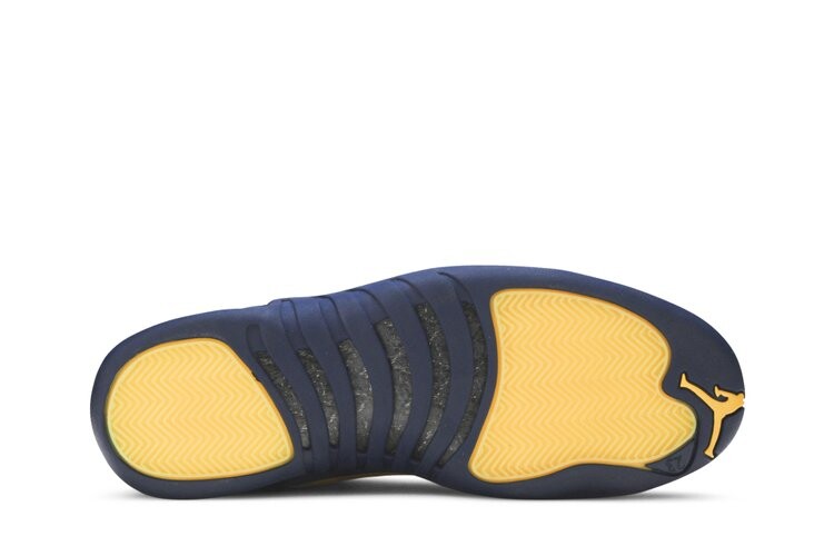 Кроссовки Air Jordan PSNY x Air Jordan 12 Retro 'Michigan Wolverines' PE, синий — фото 4